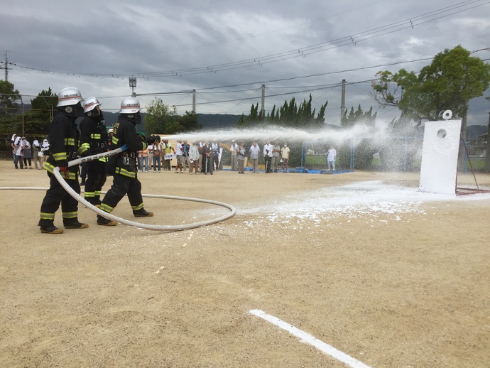 写真：CAFS放水披露訓練