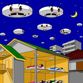 うちのUFO住警器イメージイラスト