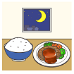 夕ご飯のイラスト