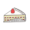 ケーキのイラスト