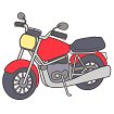 バイクのイラスト