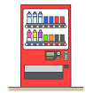 自動販売機のイラスト