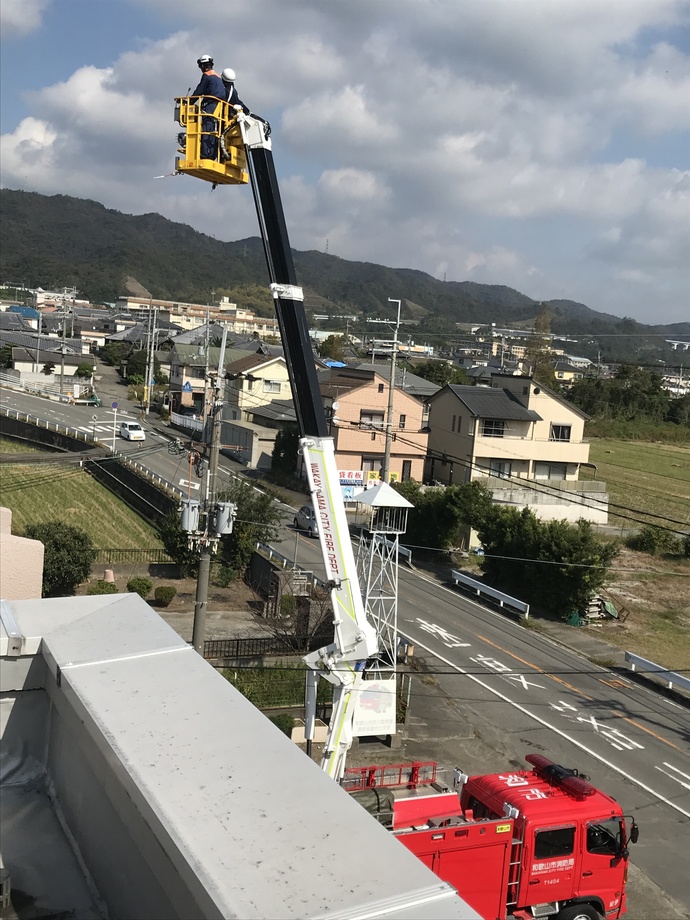 はしご車の写真