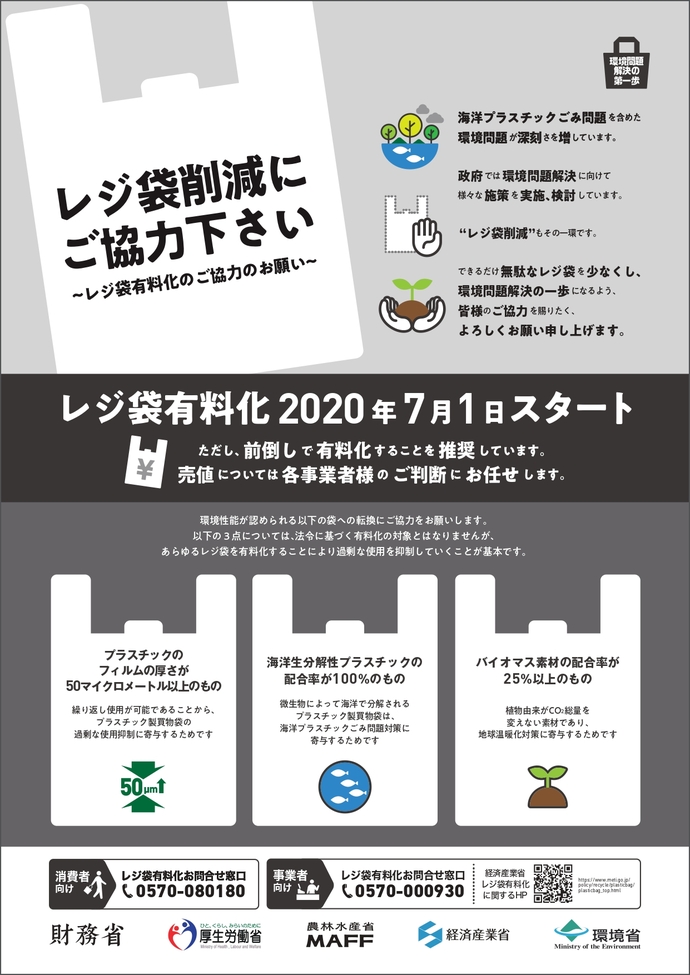 事業者に対応の準備をお願いするチラシ