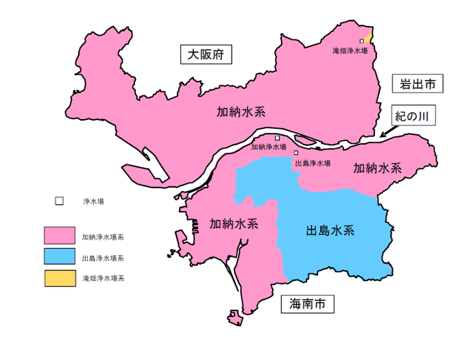 給水区域と水系