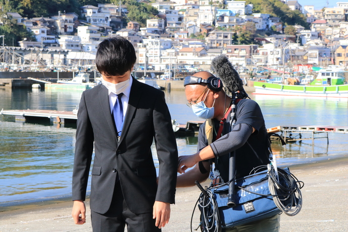 和歌山市の職員も雑賀崎のPRのために出演しました。