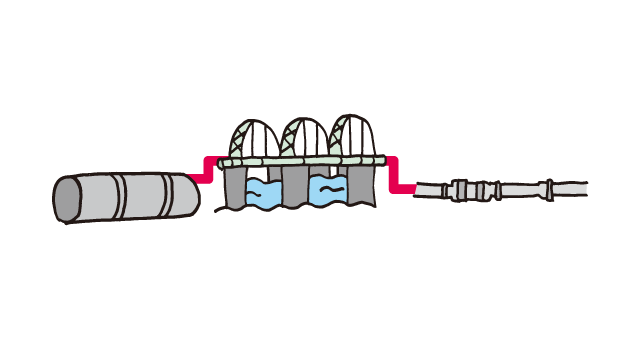 イラスト：水道管