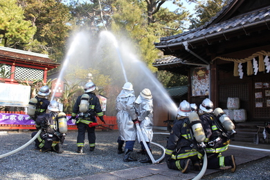 写真：消防隊及び消防分団