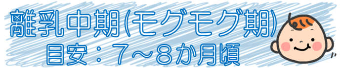 離乳中期のタイトル画像です。