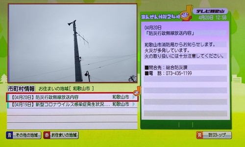 テレビ和歌山データ放送