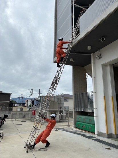 写真：三連梯子