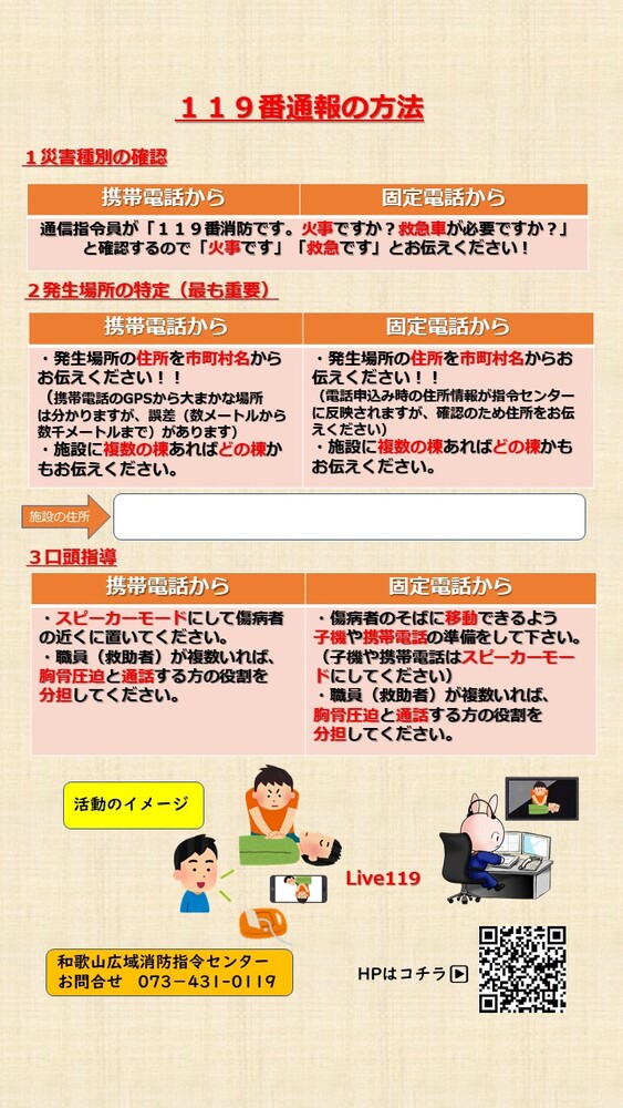 高齢者施設からの119番通報のポイント